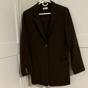 JUN  LODEN GREEN LONG BLAZER